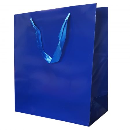 Punga Plastifiata carton M 17.5x23x10 cm - set 10 buc. auriu