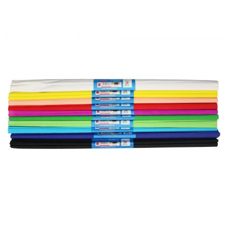 Hartie Creponata 50x200 cm. - set 10 role, 10 culori diferite
