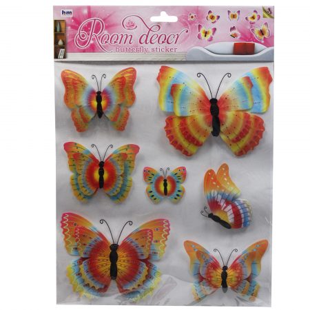Sticker multicolor Fluturi 01