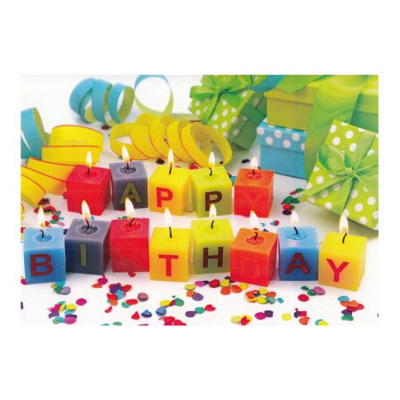 Felicitare every day, colecția 1001, lumânări happy birthday