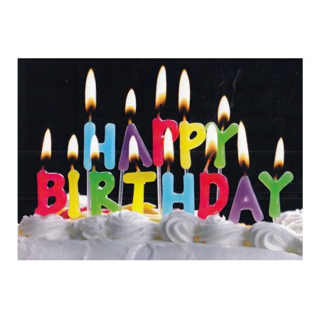 Felicitare every day, colecția 1001, lumânări happy Birthday