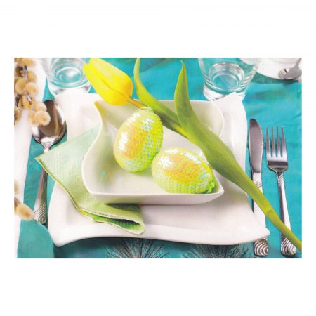 Felicitare Paște, colecția 1001, ouă decorate cu paiete