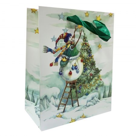 Pungă M CRĂCIUN 10 17.5x23x10 cm - set 10 bucăţi