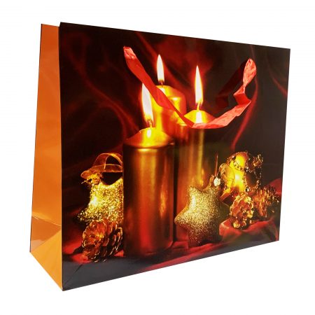 Poşetă L CRĂCIUN 04 32x26x10 cm - set 10 bucăţi