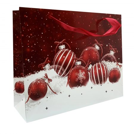 Poşetă L CRĂCIUN 12 32x26x10 cm - set 10 bucăţi