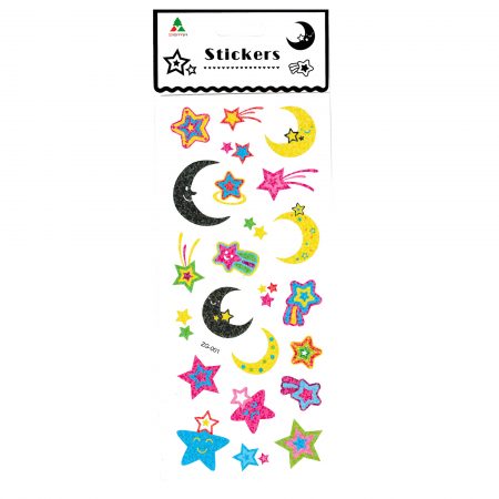 Sticker decorativ Holograma - Stele si Luna