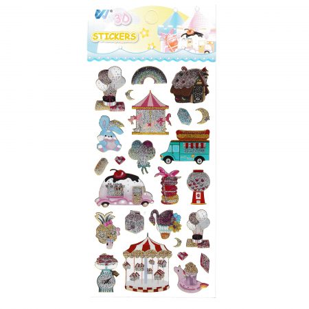 Sticker decorativ 3D-01