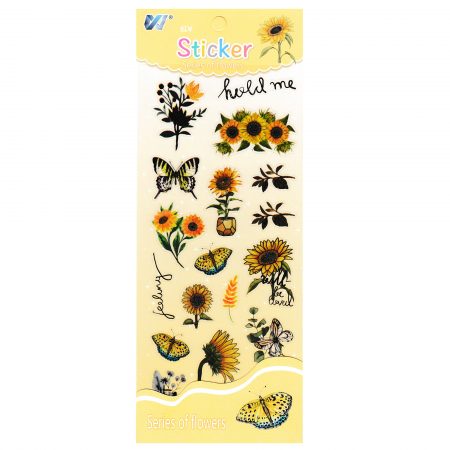 Sticker decorativ Flori-02