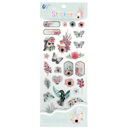 Sticker decorativ Flori-03