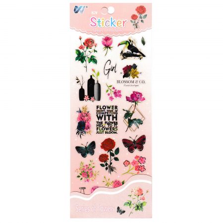 Sticker decorativ Flori-04