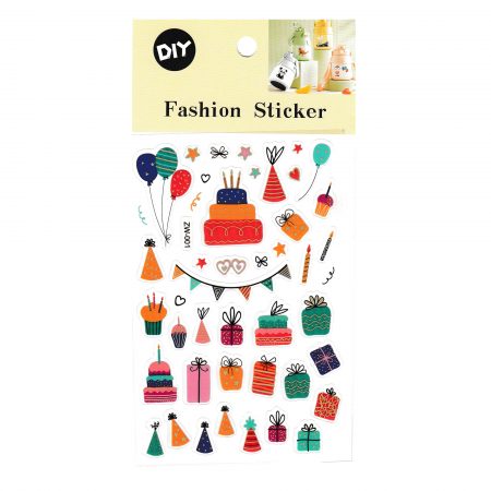 Sticker decorativ Fashion-happy birthday